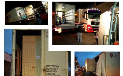 Transport of a 2 tonnes industrial 3D printer