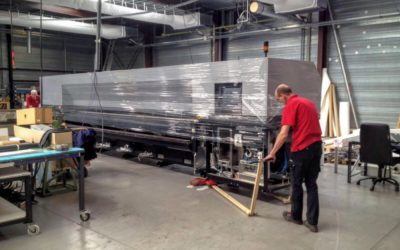 superwide UV printer relocation from Belgium to The Netherlands
